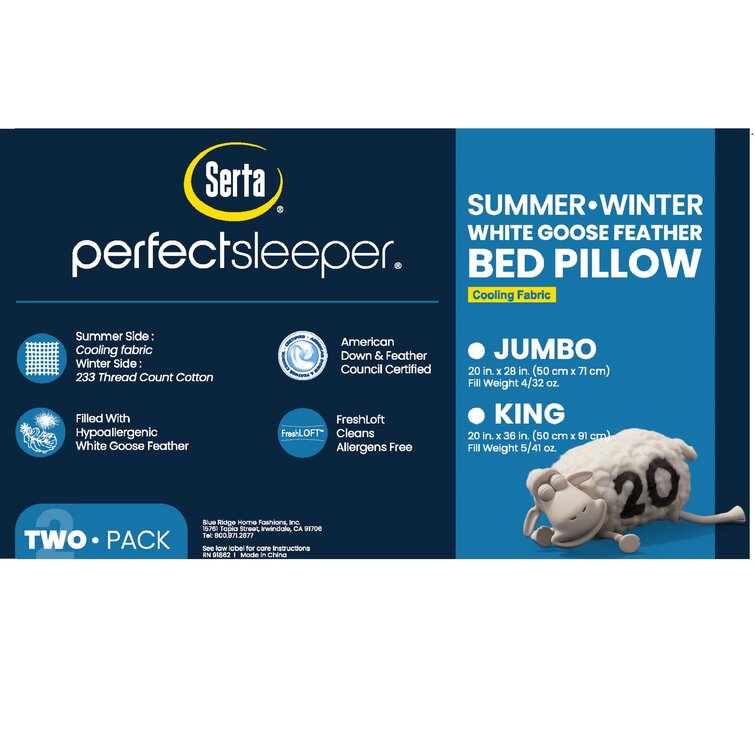 Serta sales feather pillow